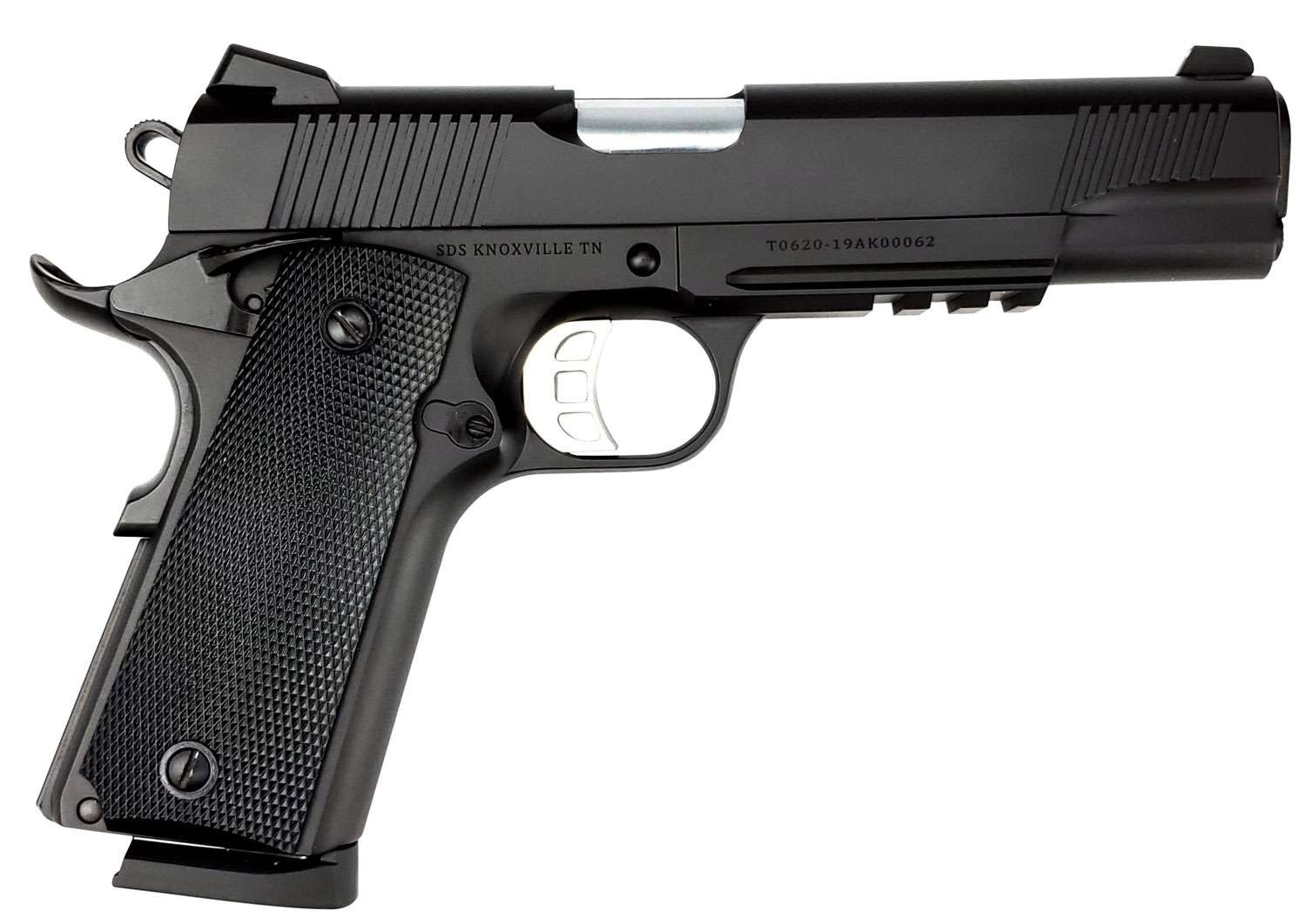 Tisas 1911 Duty Bk Rail 9mm 5" Rail Semi-Auto Pistol