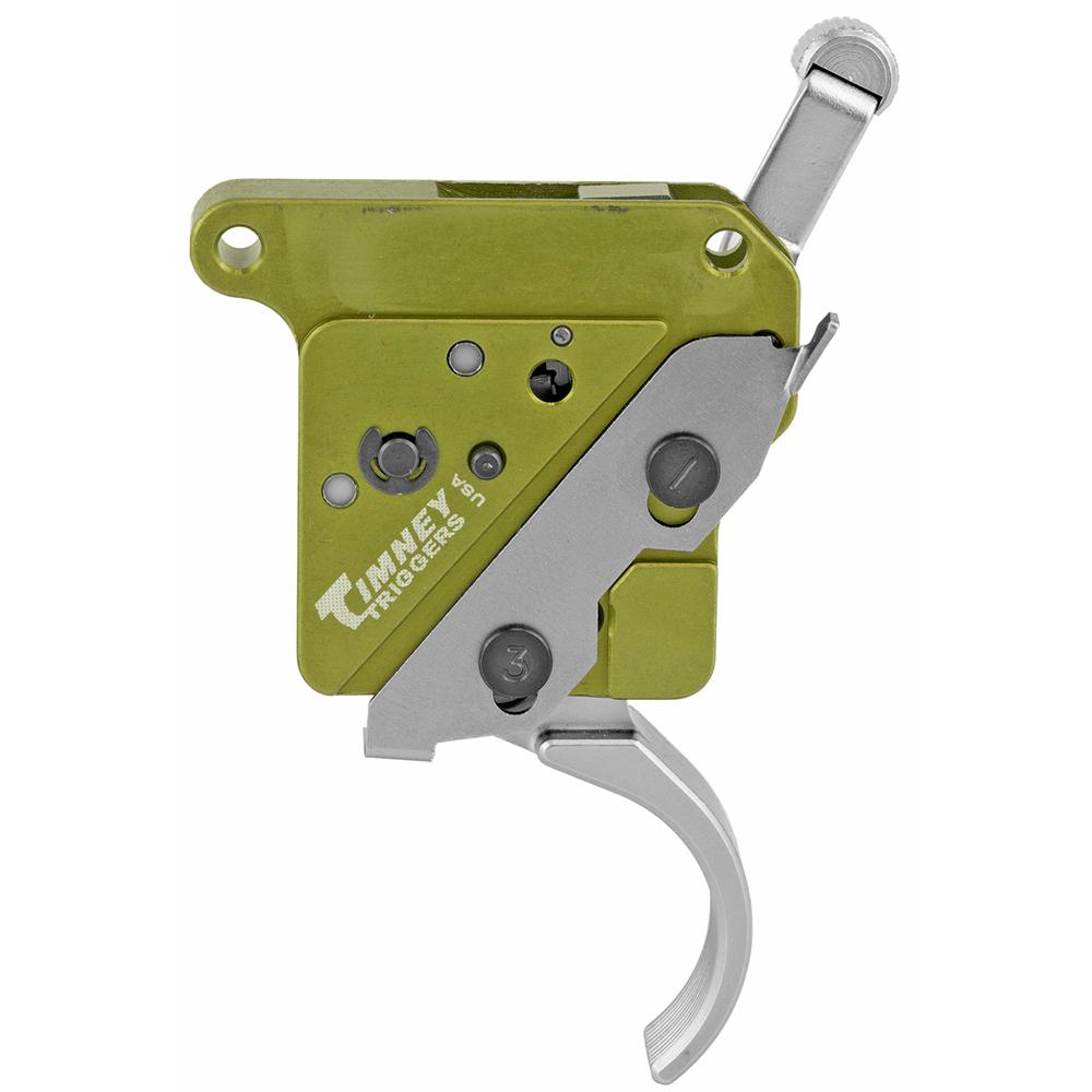 Timney Triggers Timney Elite Hunter Remington 700 Rifle Trigger with Safety 3lb Curved Nickel Plated