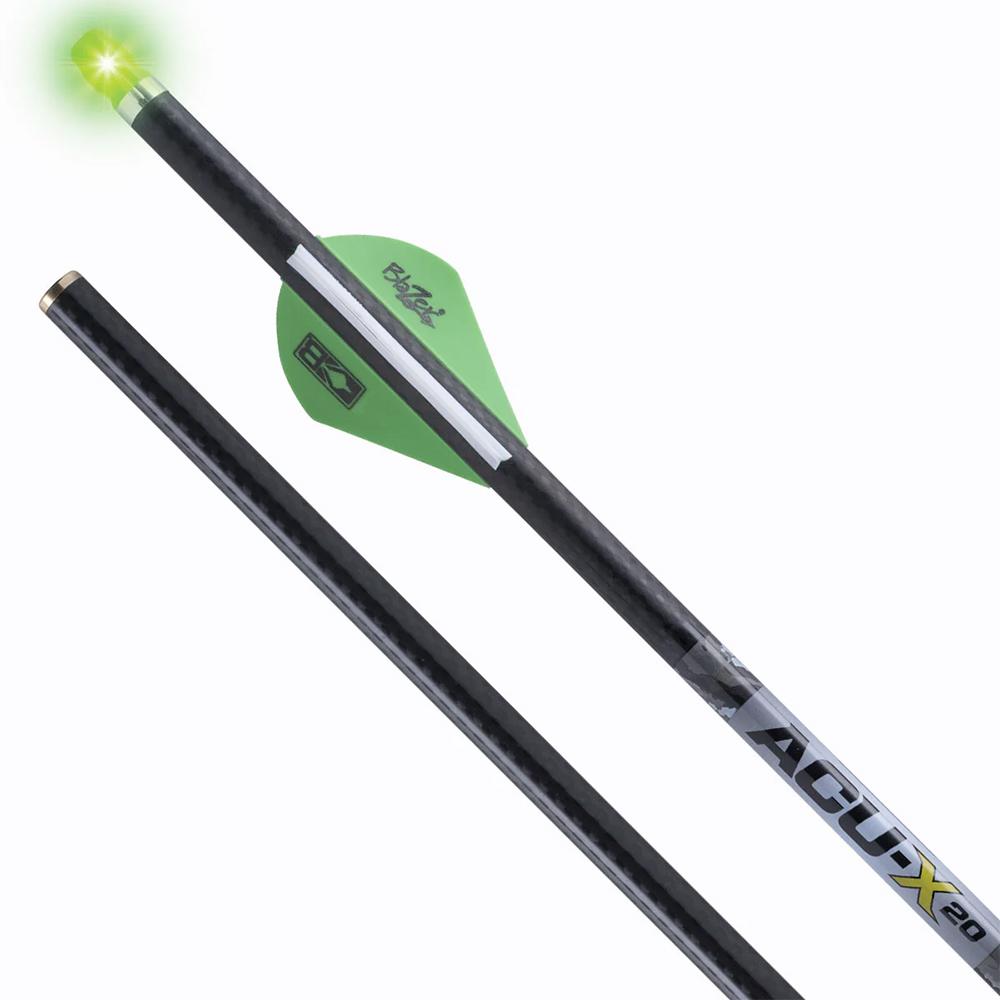 Tenpoint Crossbow Technologies Tenpoint ACU-X Lighted Carbon Arrows for Rail-less Forward Draw Crossbows 20" .001" 3/ct