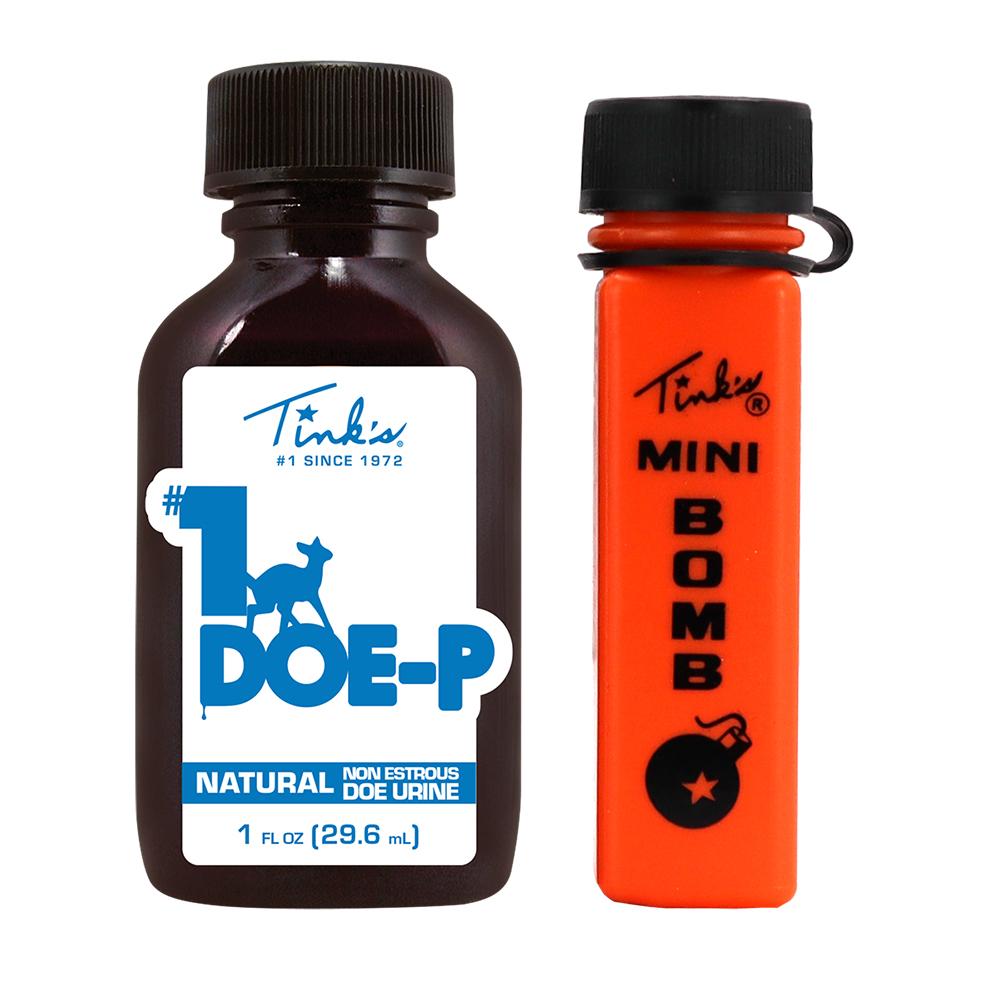 Dead Down Wind DBA Arcus Hunting Tink's #1 Doe-P Non-Estrous Plastic Squeeze Bottle w/ Mini-Bomb