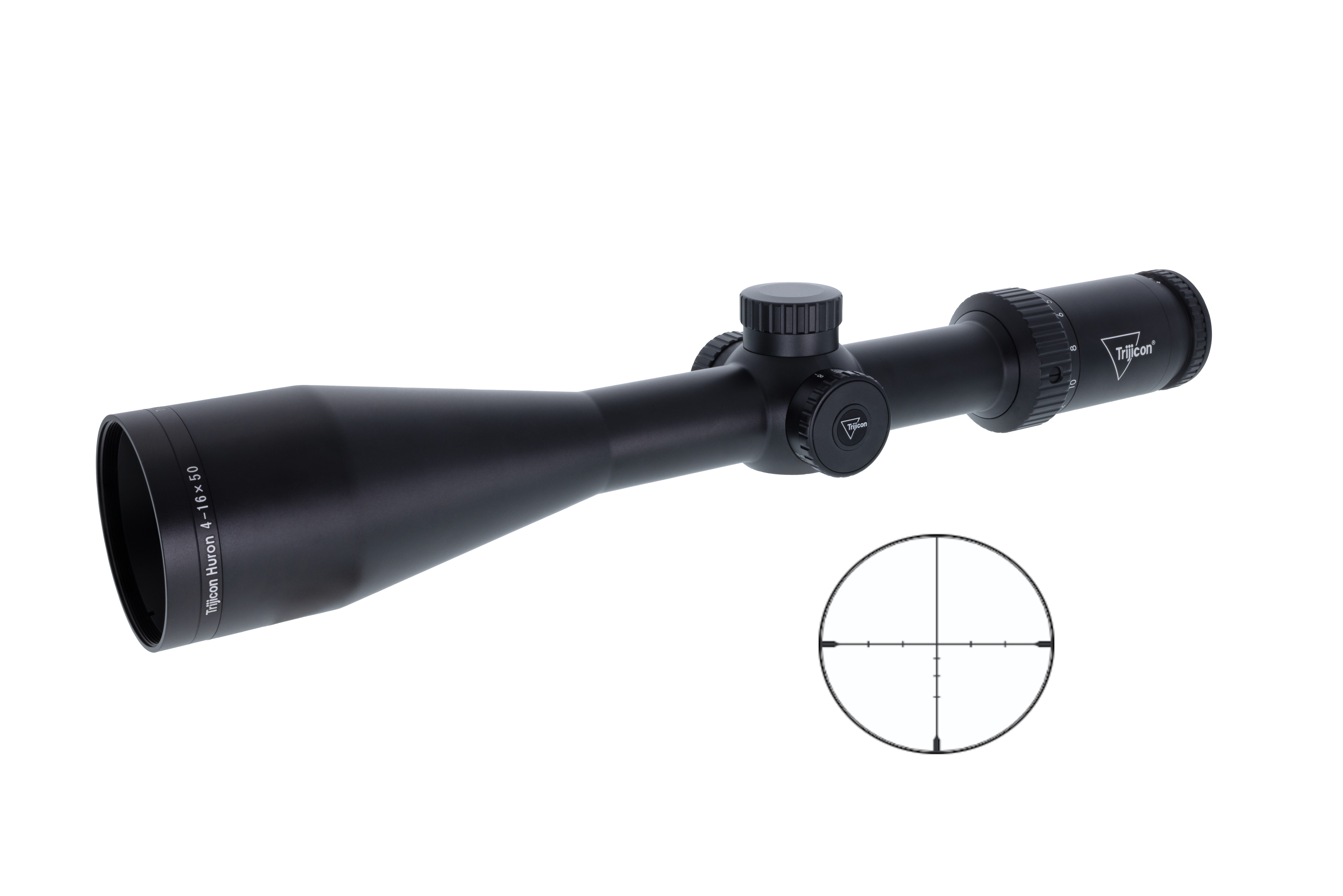 TrijiconInc. Trijicon Huron Rifle Scope 4-16x50 30mm SFP BDC Hunter Holds Satin Black