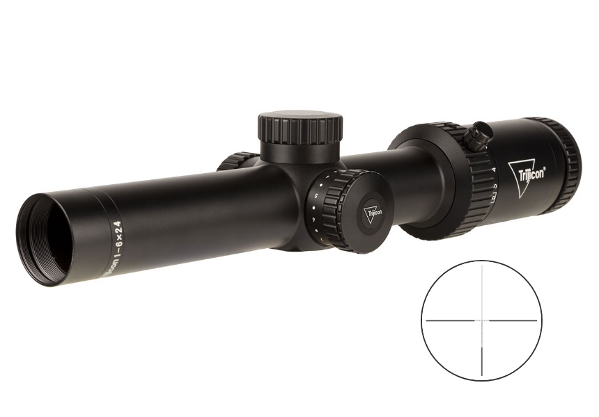 TrijiconInc. Trijicon Credo HX 1-6x24 (SFP) 30mm Rifle Scope w/Green LED Dot BDC Hunter .308 Low