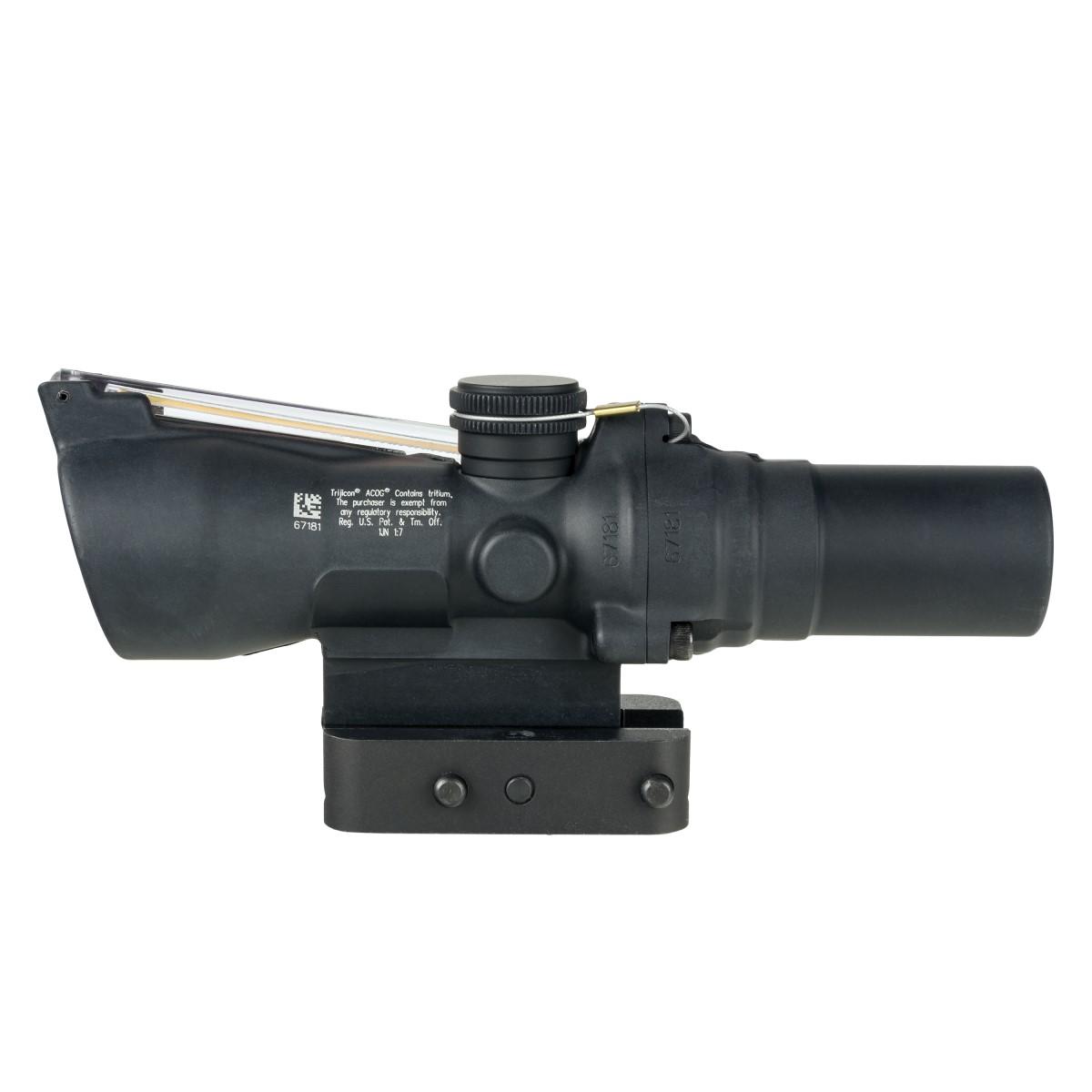 TrijiconInc. Trijicon Compact ACOG 1.5x24 Rifle Scope Amber 8 MOA Triangle Reticle Illuminated Black