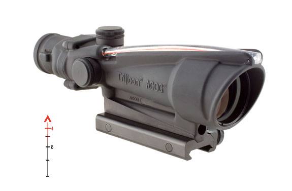 Trijicon ACOG Rifle Scope - 3.5x35mm DI Green Chevron .223 Reticle TA51 Mount