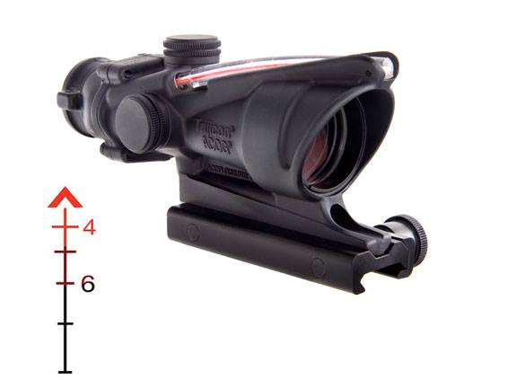 Trijicon Acog 4x32 W Red Chev Flttp Rifle Scope