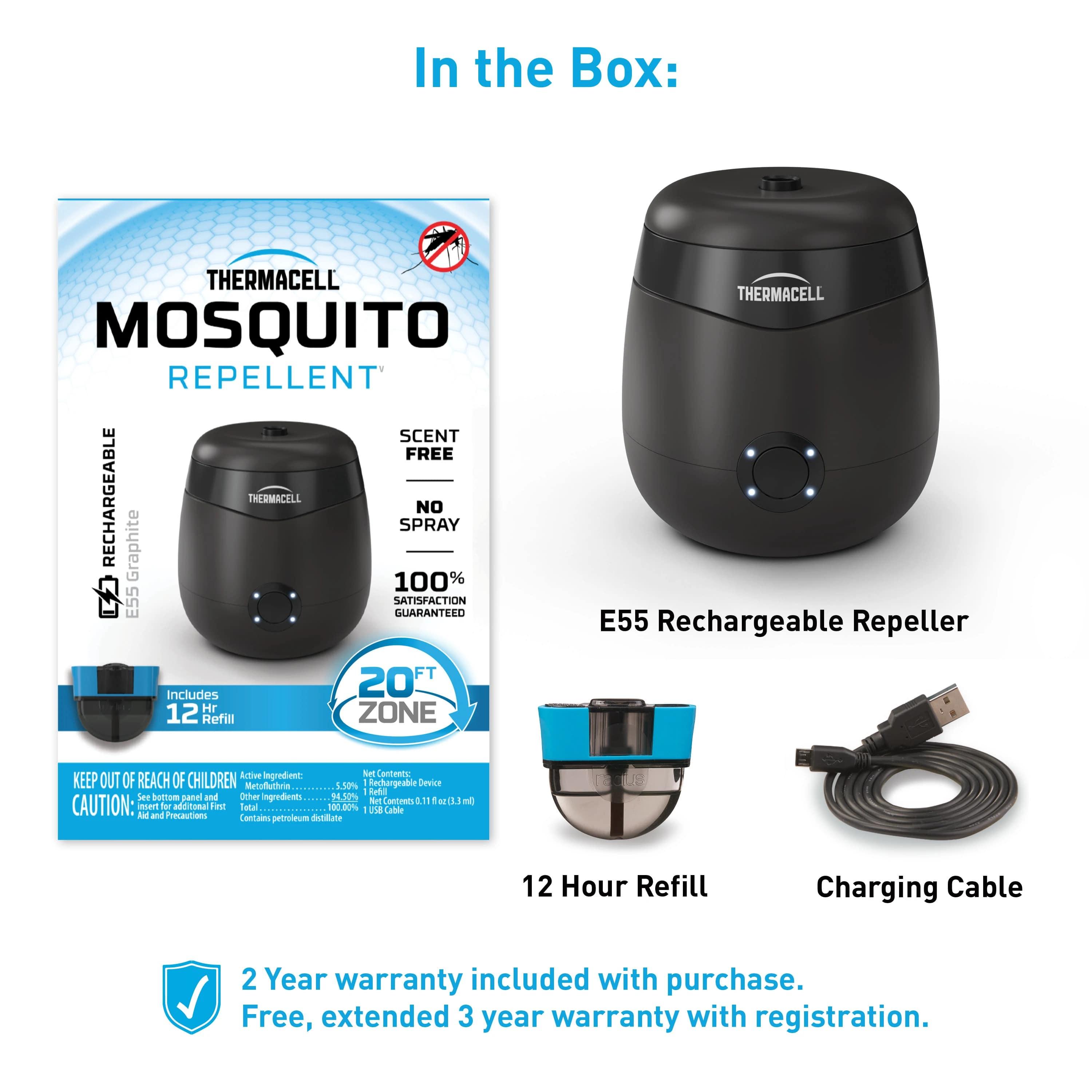 Thermacell Repellents Inc. Thermacell Rechargeable Mosquito Repeller - Charcoal