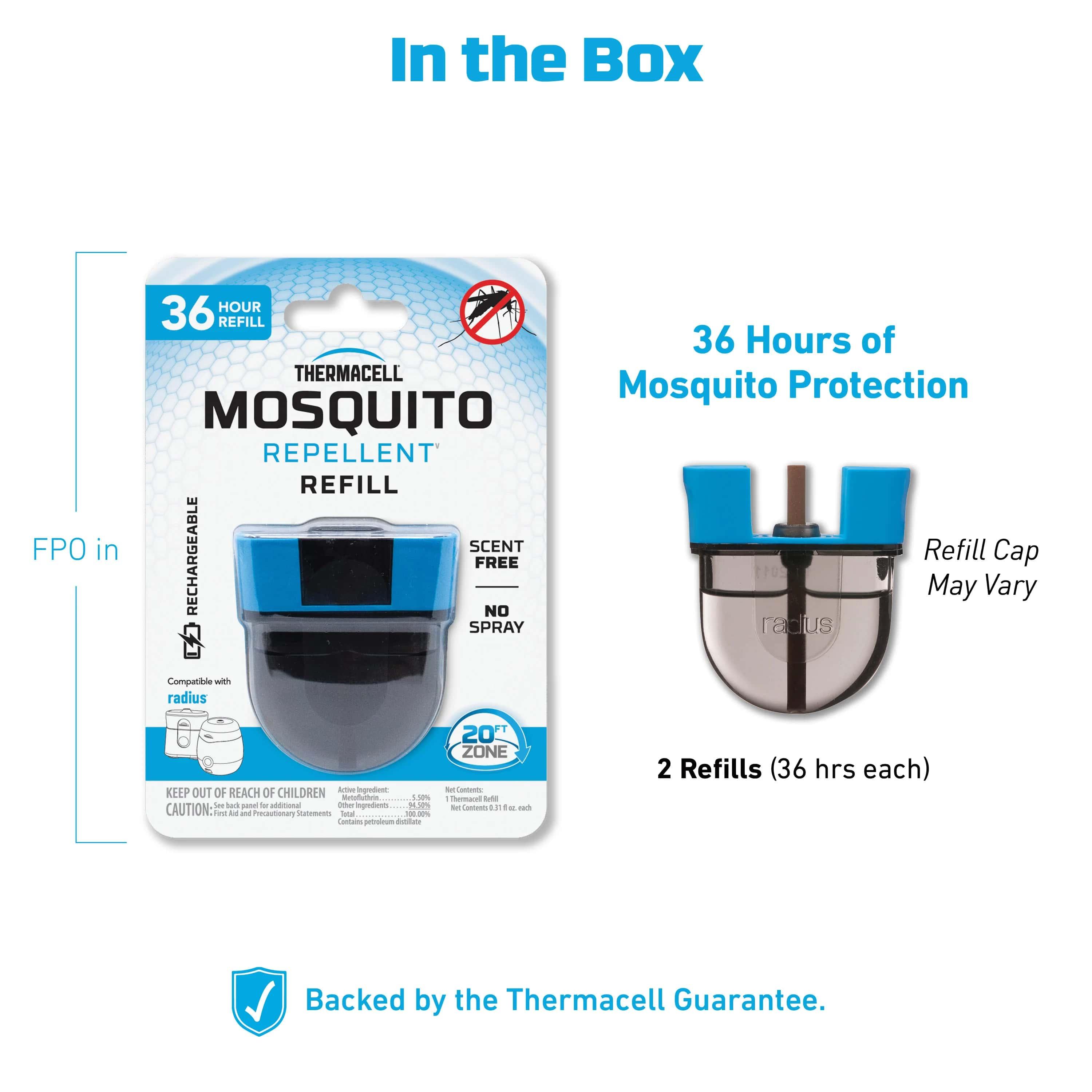 Thermacell Repellents Inc. Thermacell Rechargeable Mosquito Repellent Refill - 36 HR Twin Pack