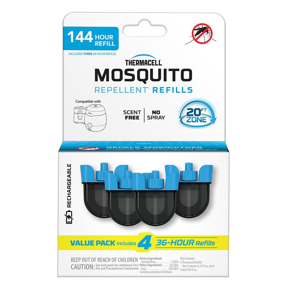 Thermacell Repellents Inc. Thermacell Rechargeable Mosquito Repellent Refill 36 HR Four Pack