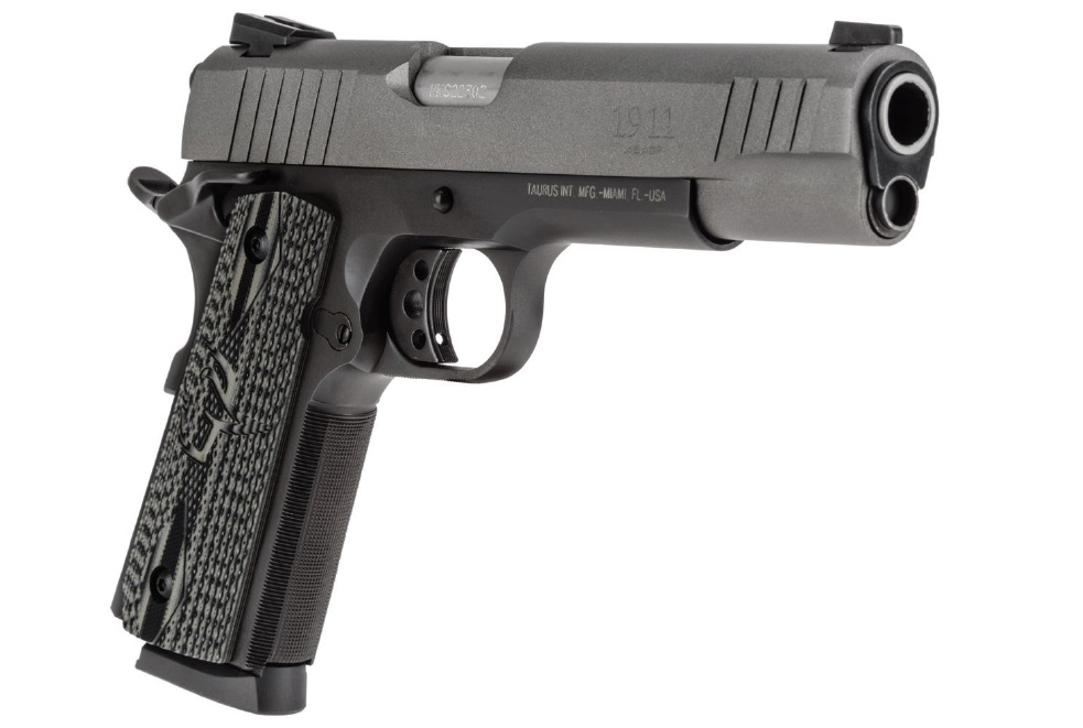 Taurus International Inc. Taurus 1911 Cerakote Gray Handgun .45 ACP 8rd Magazine 5" Barrel VZ Grip