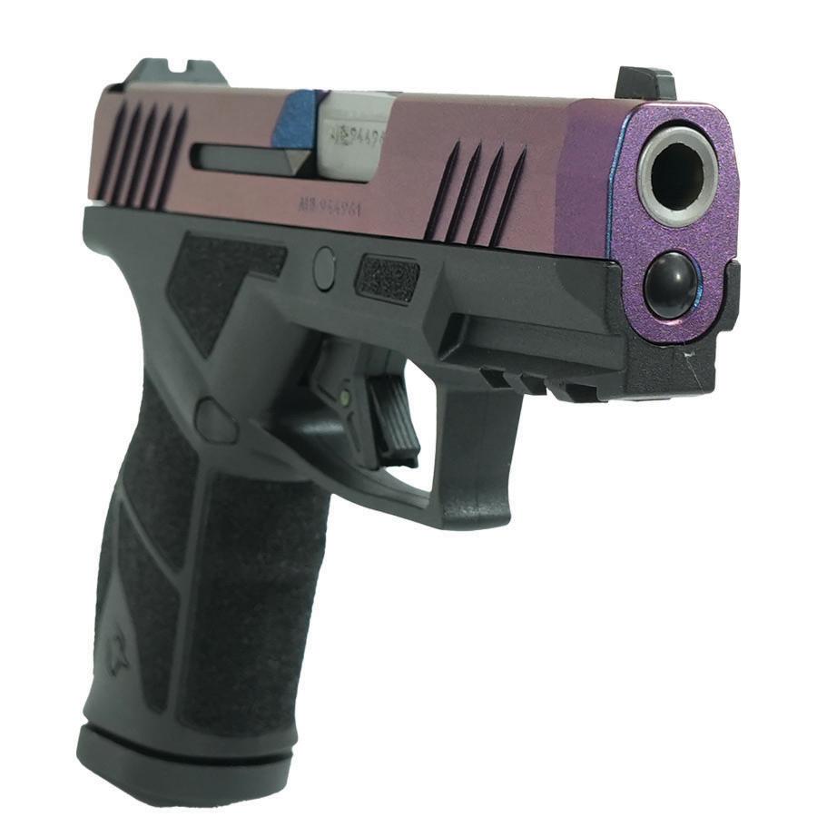 Taurus GX2 "Mongoose Purple" Handgun 9mm Luger 13rd Magazines (2) 3.38" Barrel Black Frame/Custom Slide Taurus GX2 "Mongoose Purple" Handgun 9mm Luger 13rd Magazines (2) 3.38" Barrel Black Frame/Custom Slide
