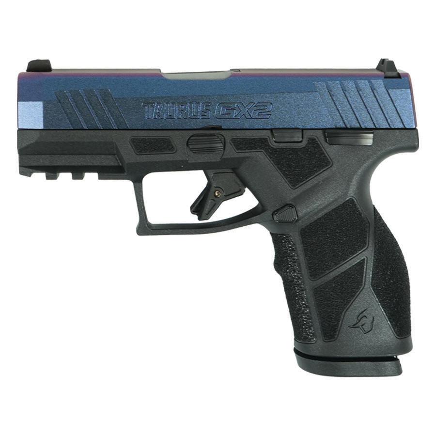 Taurus GX2 "Mongoose Purple" Handgun 9mm Luger 13rd Magazines (2) 3.38" Barrel Black Frame/Custom Slide Taurus GX2 "Mongoose Purple" Handgun 9mm Luger 13rd Magazines (2) 3.38" Barrel Black Frame/Custom Slide