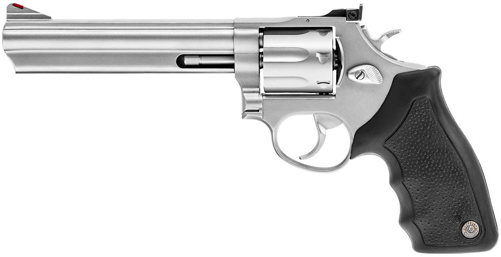 Taurus 66 Handgun .357 Magazine 7rd Capacity 6" Barrel Stainless Finish Hogue Grip Taurus 66 Handgun .357 Magazine 7rd Capacity 6" Barrel Stainless Finish Hogue Grip