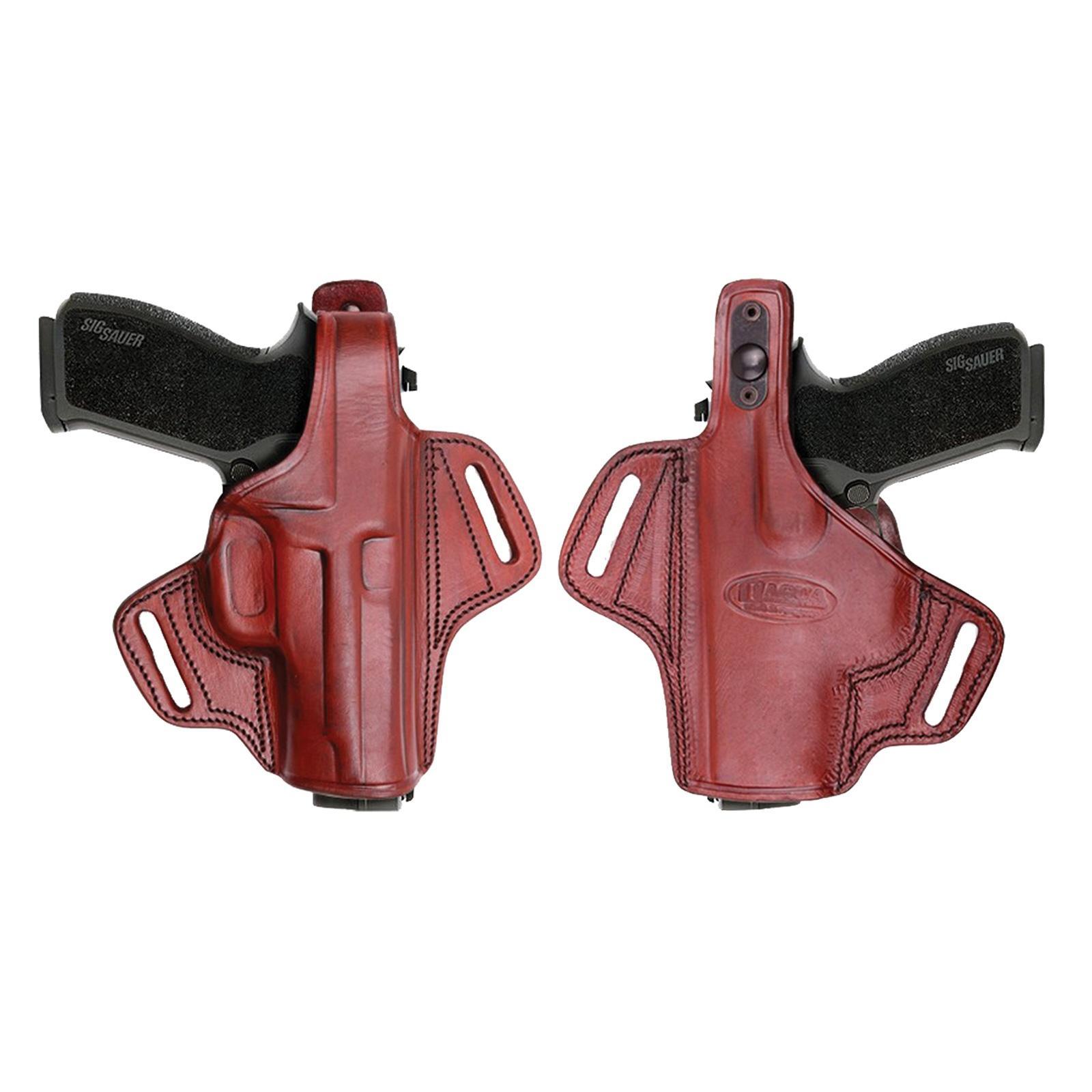 Tagua Gun Leather Tagua Gunleather Thumb Break Belt Holster for Glock 17/22/31/37 Brown Right Hand