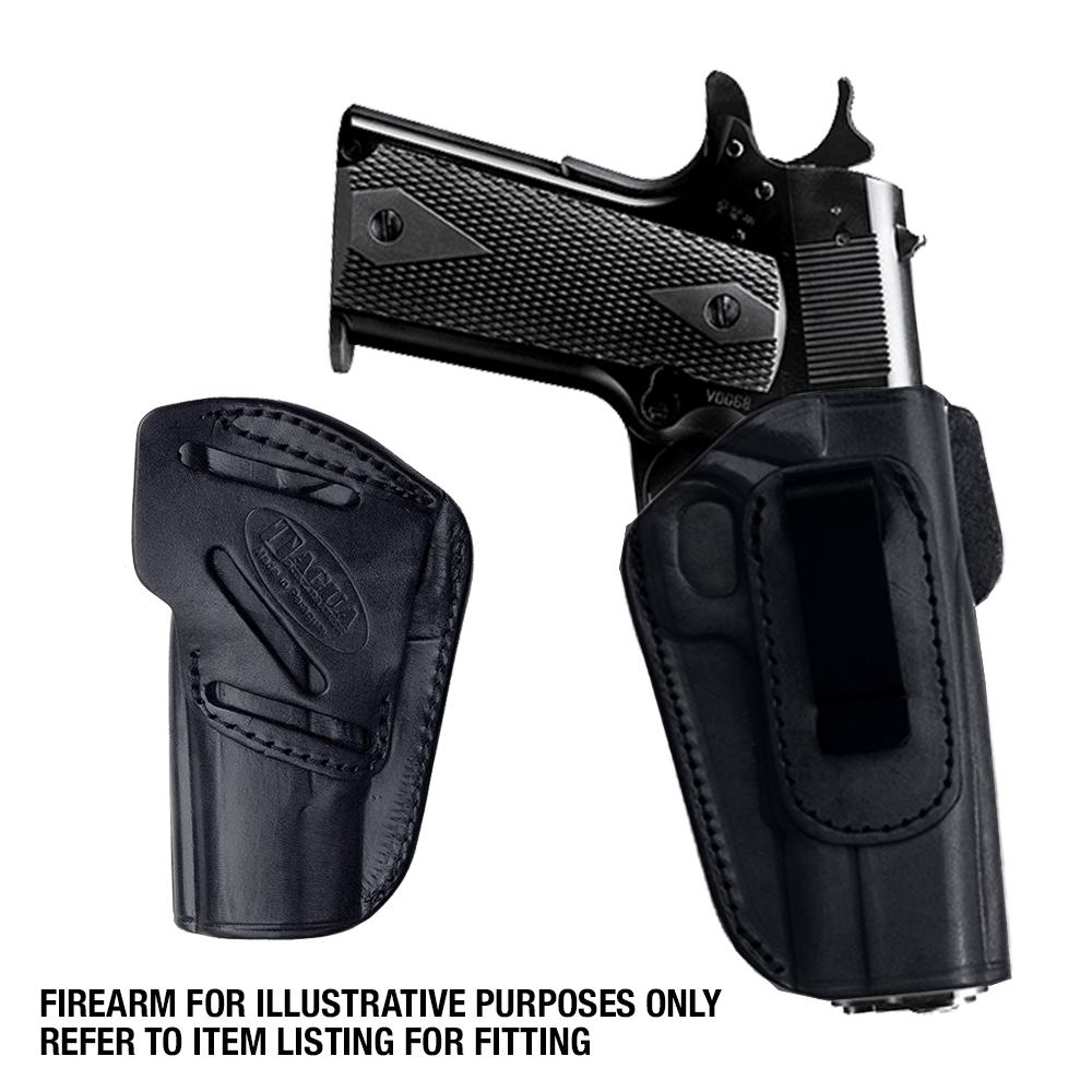 Tagua Gun Leather Tagua 4 in 1 IWB Holster without Thumb Break Ruger SP101 Black Right Hand