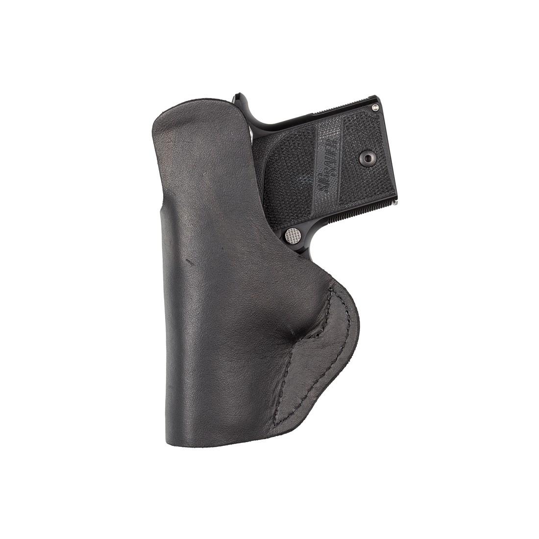 Tagua Gun Leather TX 1836 by Tagua FOR Glock 26/XD & Most Double Stack Compact Pistols-BK-Right Hand