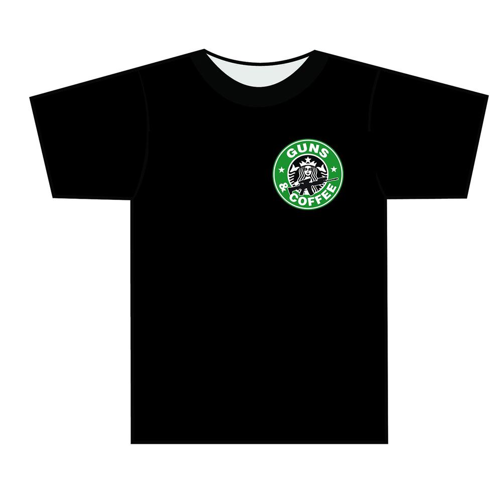 Tuff Products Tuff Guns and Coffee Short Sleeve Shirt Black 2XL