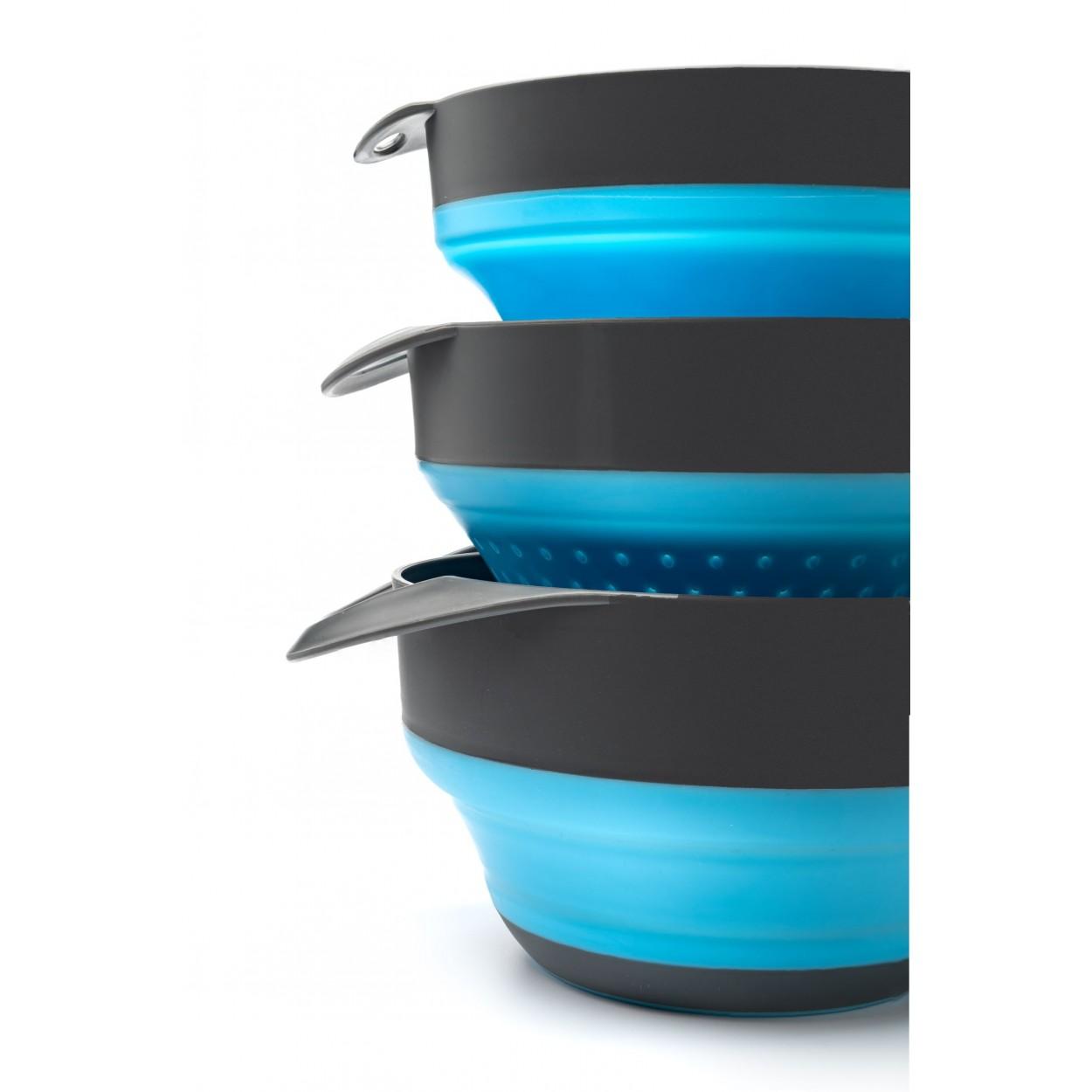 Tender Corp dba Adventure Ready Brands Ready Brands Survive Outdoors Longer Flat Pack Bowls and Strainer Set