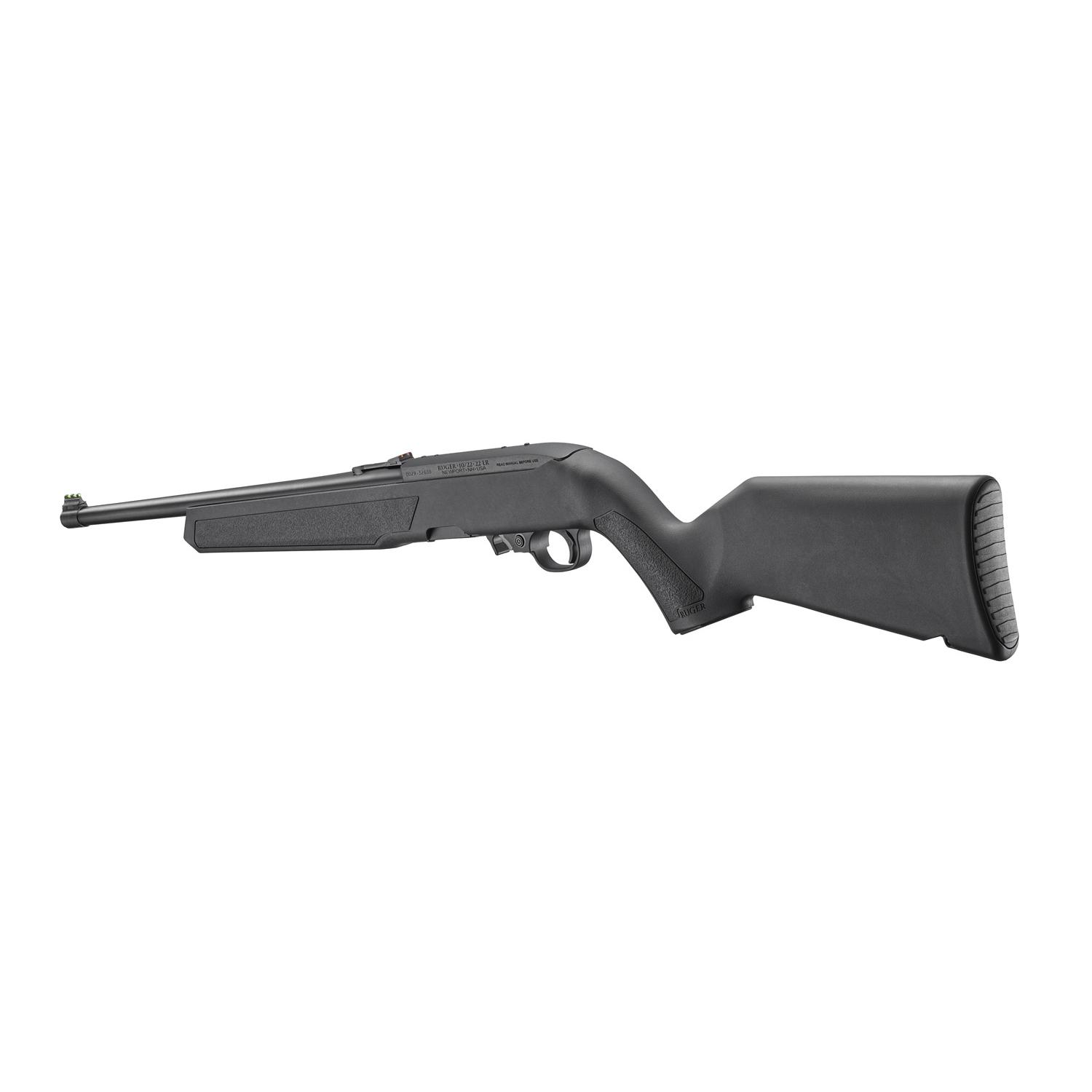 Ruger 10/22 Carbine .22 LR 10rd Magazine 16.2" Statin Black Barrel Box Trigger Black Synthetic Stock Ruger 10/22 Carbine .22 LR 10rd Magazine 16.2" Statin Black Barrel Box Trigger Black Synthetic Stock