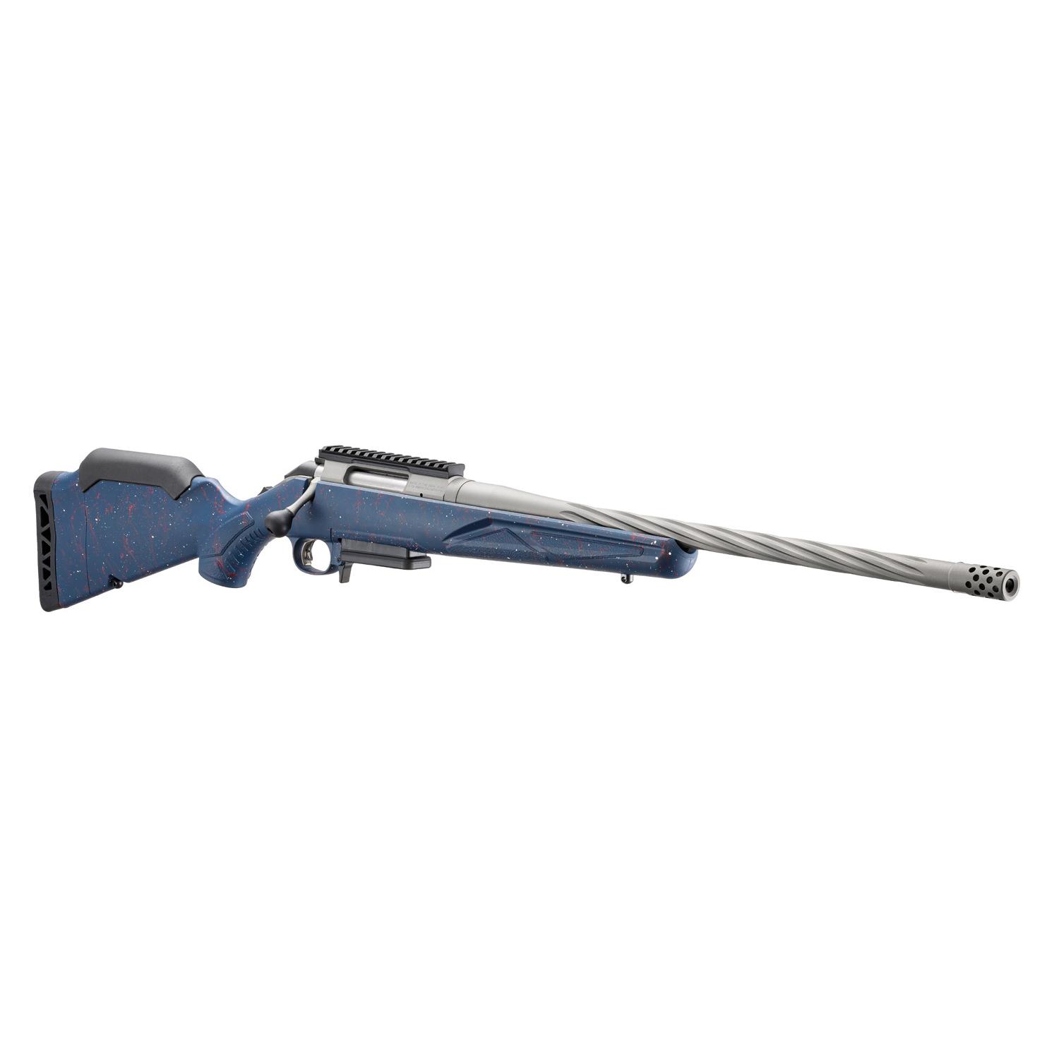 Ruger 250th Anniversary American Gen II Rifle .308 Win 3rd Capacity 20" Fluted Threaded Barrel Blue w/Red Ruger 250th Anniversary American Gen II Rifle .308 Win 3rd Capacity 20" Fluted Threaded Barrel Blue w/Red