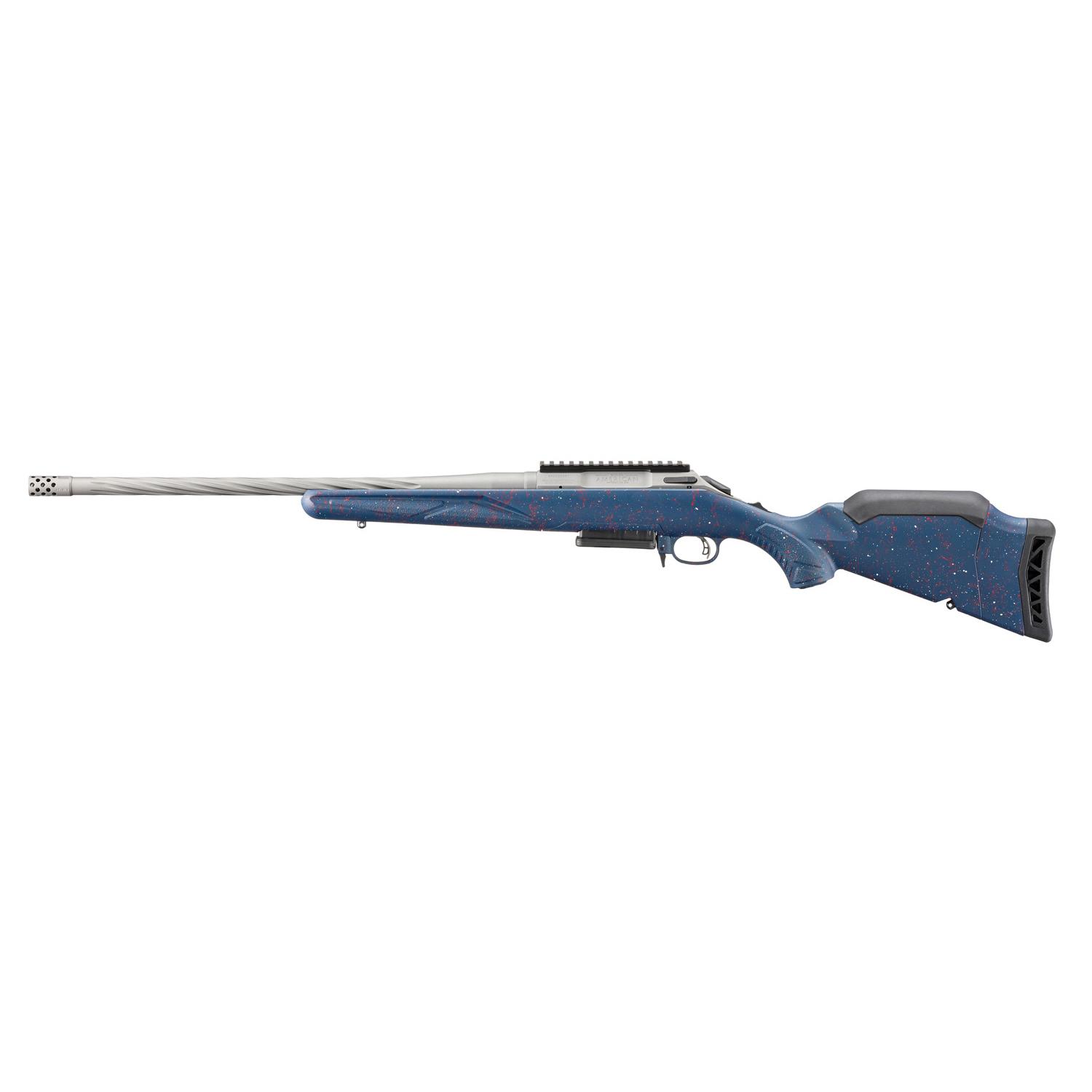Ruger 250th Anniversary American Gen II Rifle .308 Win 3rd Capacity 20" Fluted Threaded Barrel Blue w/Red Ruger 250th Anniversary American Gen II Rifle .308 Win 3rd Capacity 20" Fluted Threaded Barrel Blue w/Red