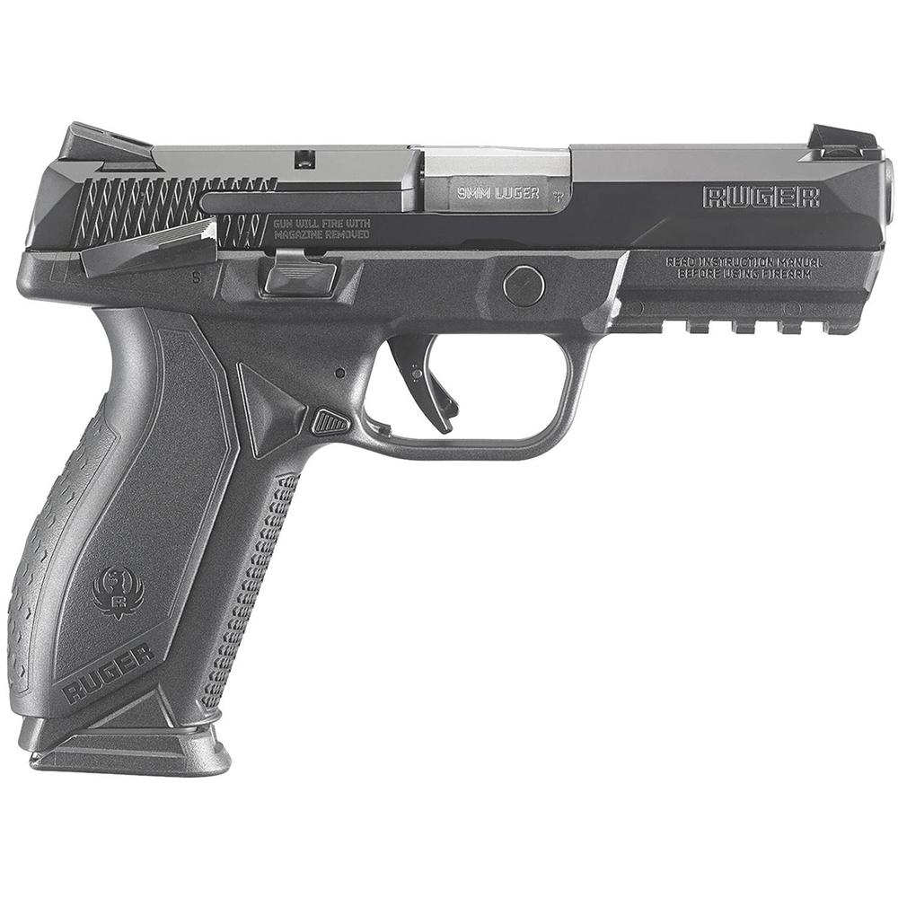 Sturm Ruger & Co Ruger American Duty Frame Handgun 9mm Luger 10rd Magazine 4.2" Barrel Black with Safety