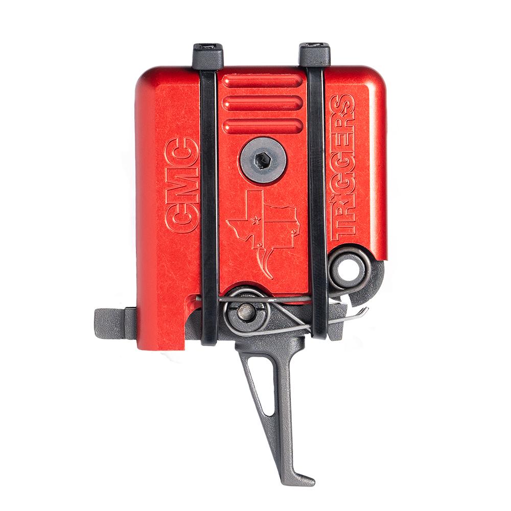 CMC Triggers CMC AR-15/10 Single Stage Component Trigger Flat 3.5 lb Small Pin Red