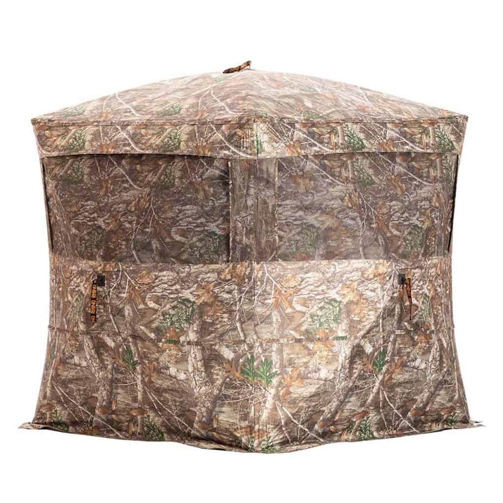 Rhino Blinds Rhino Blind RB24 RTE 3 Man | 5 Hub Design Zipper Door Realtree Edge