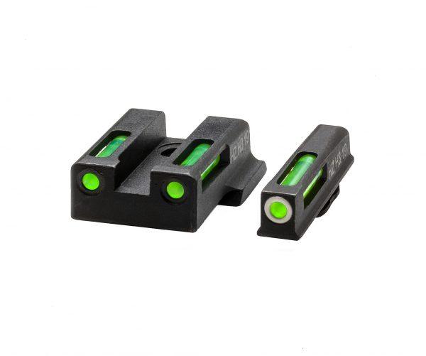 North Pass Ltd. Hiviz HiViz LiteWave H3 sight Green LitePipe/White front ring fits S&W M&P EZ380