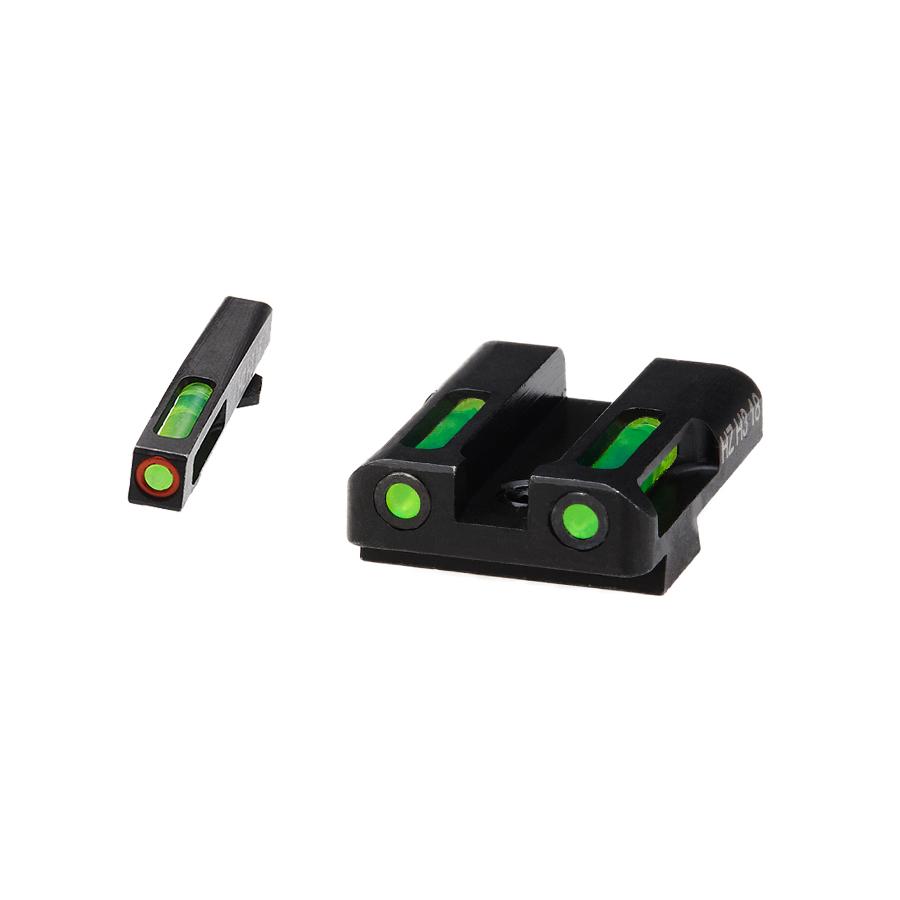 North Pass Ltd. Hiviz HiViz LiteWave H3 sight Green LitePipe/orange front ring fits Glock Models Chambered in