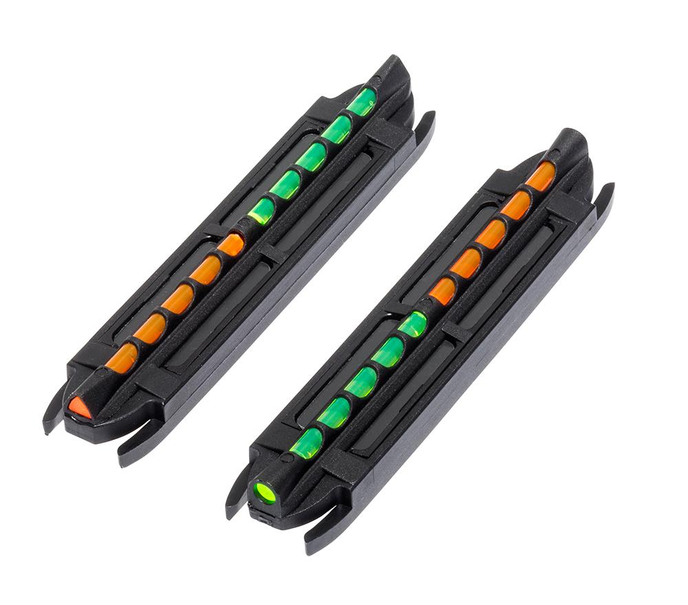 North Pass Ltd. Hiviz HiViz Two-In-One Magnetic Shotgun Sight with Revse Green & Orange LitePipe