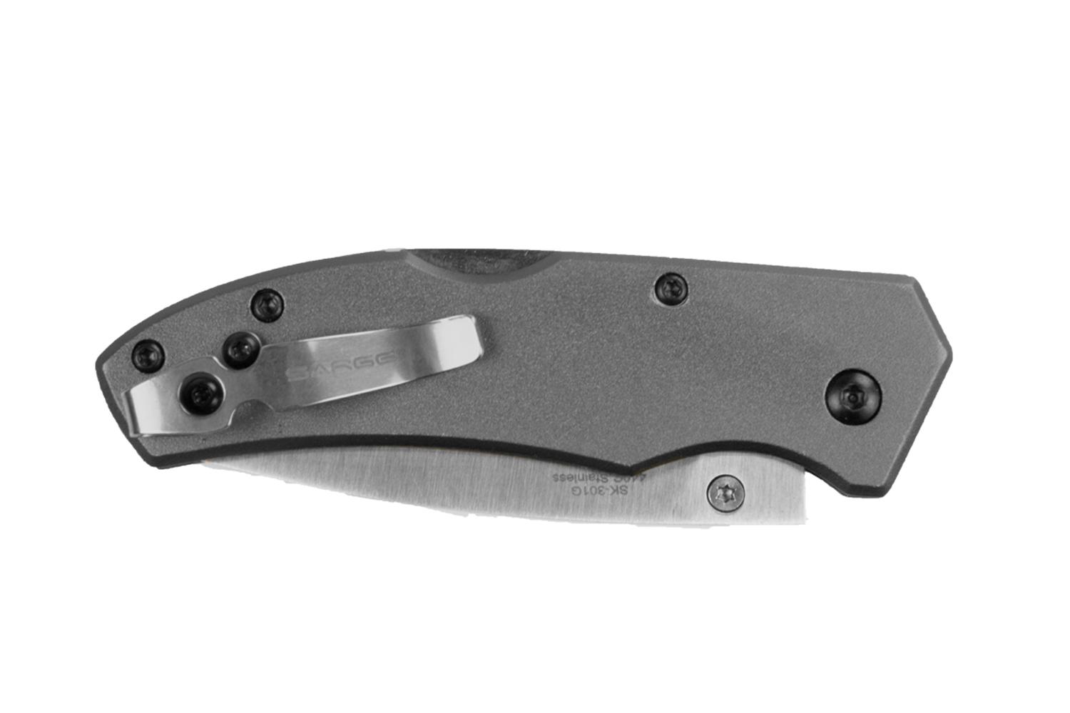 Sarge Gray Electro - Lock Back Folder 2.375" Blade Sarge Gray Electro - Lock Back Folder 2.375" Blade