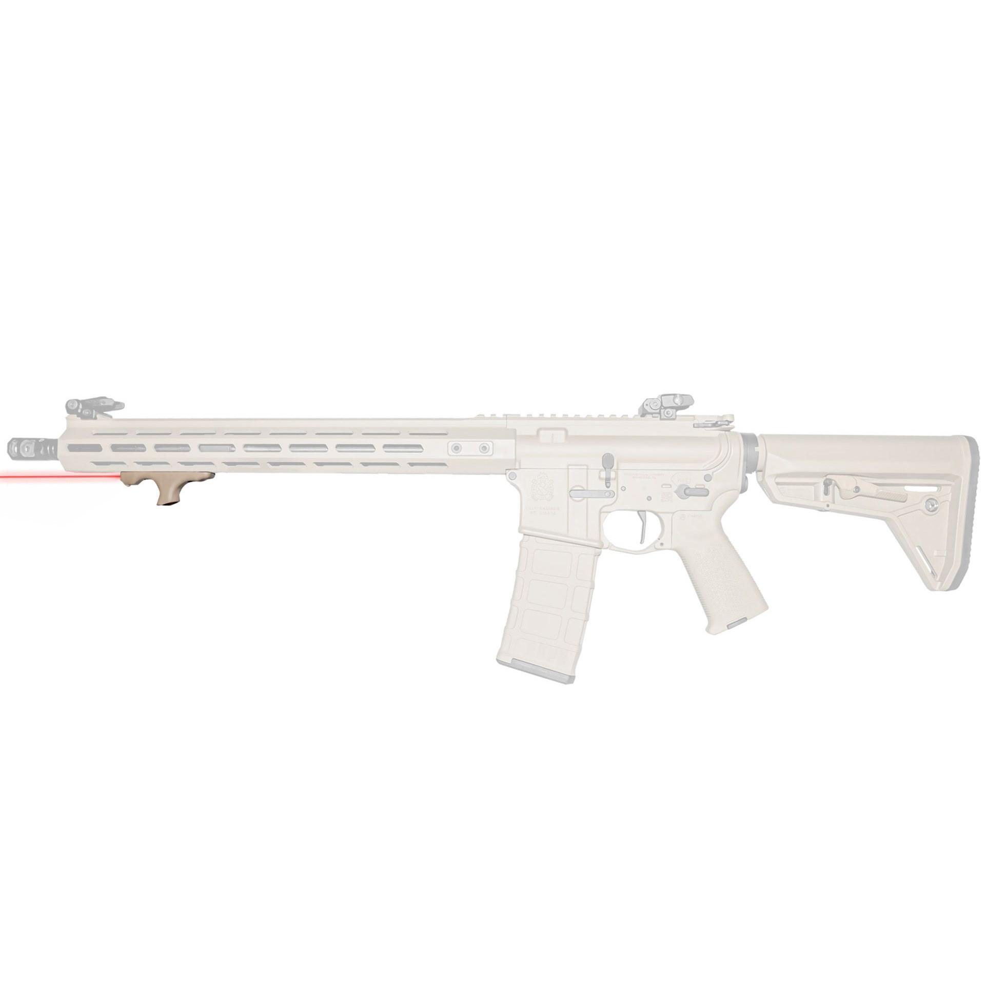Viridian Green Laser Viridian HS1 FDE Handstop with Red Laser M-LOK Mounting