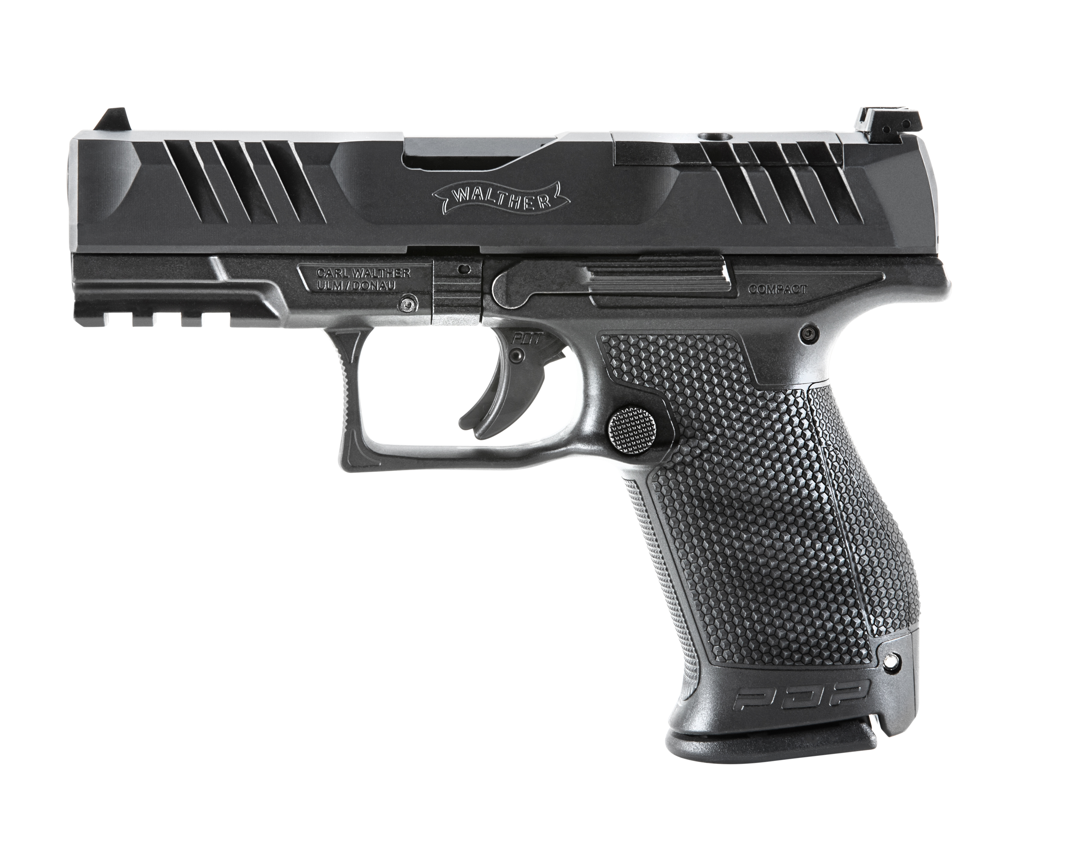 Walther Arms Walther Pdp 9mm Compact 4" Black Or 15+1 Semi-Auto Pistol