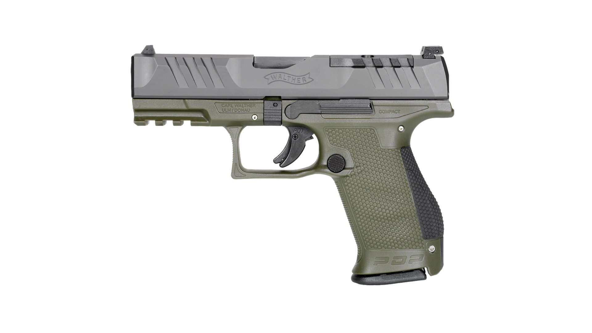 Walther Arms Walther PDP 9MM CPT 4" Black/Green OR 15+1