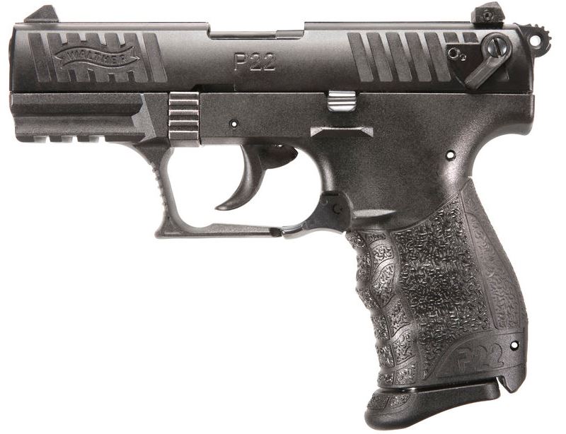 Walther Arms Walther P22Q Handgun .22LR 10rd Magazine 3.4" Threaded Barrel Black