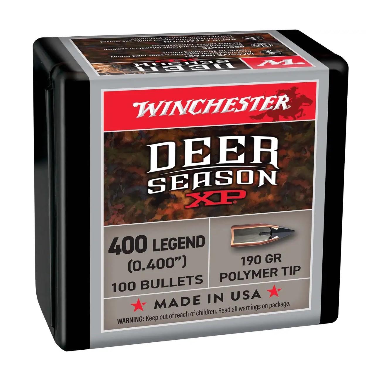 Winchester Bulk Components Winchester Deer Season XP Rifle Bullets 400 LEGEND 190 gr 100/ct