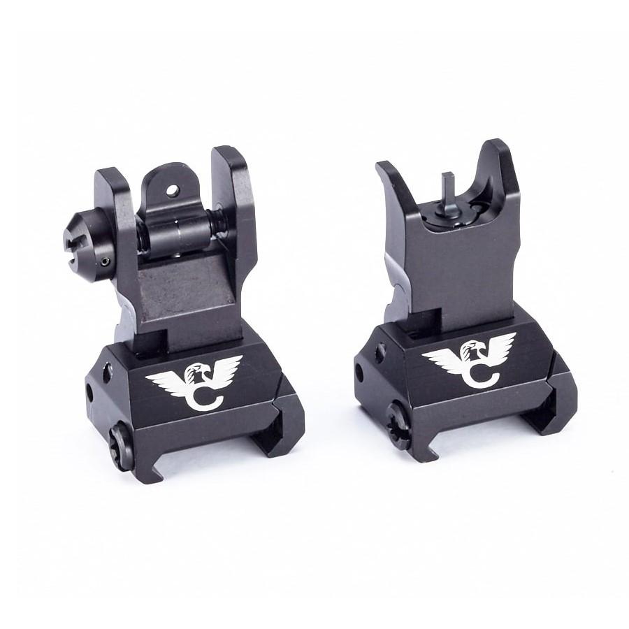 Wilson Combat Wilson AR Platform Sight Set Manual Deploy Picatinny Rail Mount