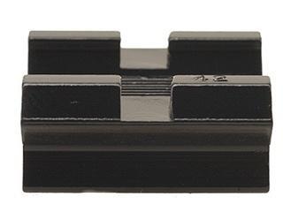 Weaver Standard Top Mount Aluminum Scope Base - Gloss Black - #42 - FRONT Mossberg