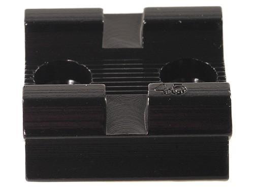 Weaver Standard Top Mount Aluminum Scope Base - Gloss Black - #45 - FRONT/REAR Modern