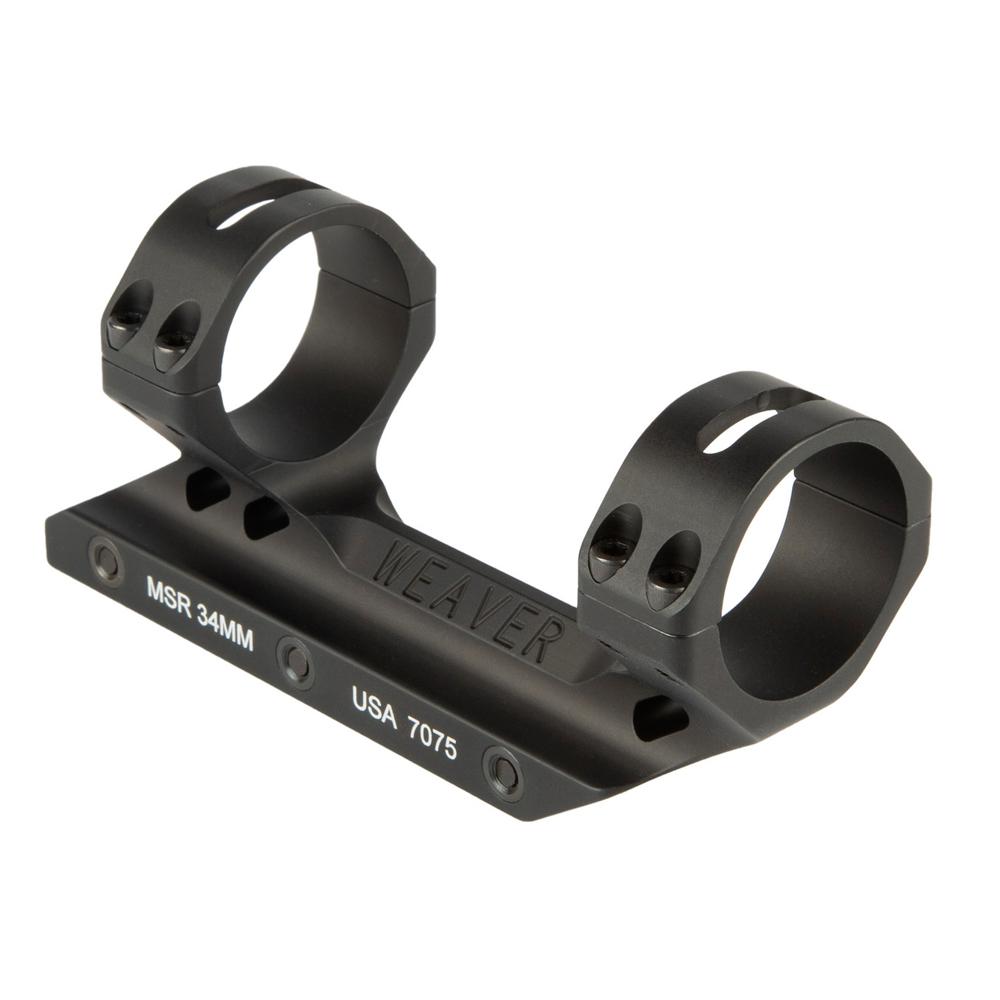 Weaver 34mm Fixed MSR Mount Forward Cantilever - Matte Hardcoat