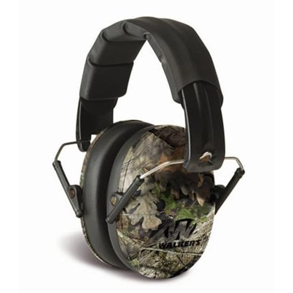 Walkers Game Ear Walkers Pro Low Profile Folding Passive Earmuff- Mossy Oak
