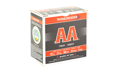 Winchester AA Target 12 ga 2-3/4" 2-1/2 dr 9/10 oz #8 - 25/ct Winchester AA Target 12 ga 2-3/4" 2-1/2 dr 9/10 oz #8 - 25/ct