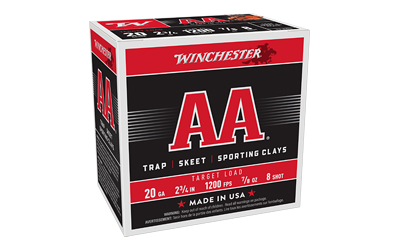 Winchester Ammunition Winchester AA Target 20 ga 2-3/4" 2-1/2 dr 7/8 oz #8 - 25/ct