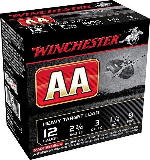 Winchester Ammunition Winchester AA Target Shotshells 12 ga 2-3/4" 1-1/8 oz 1200 fps #9 25/ct
