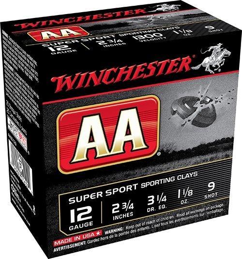 Winchester Ammunition Winchester AA Super Sport 12 ga 2-3/4" 1-1/8 oz #9 1300 fps - 25/ct