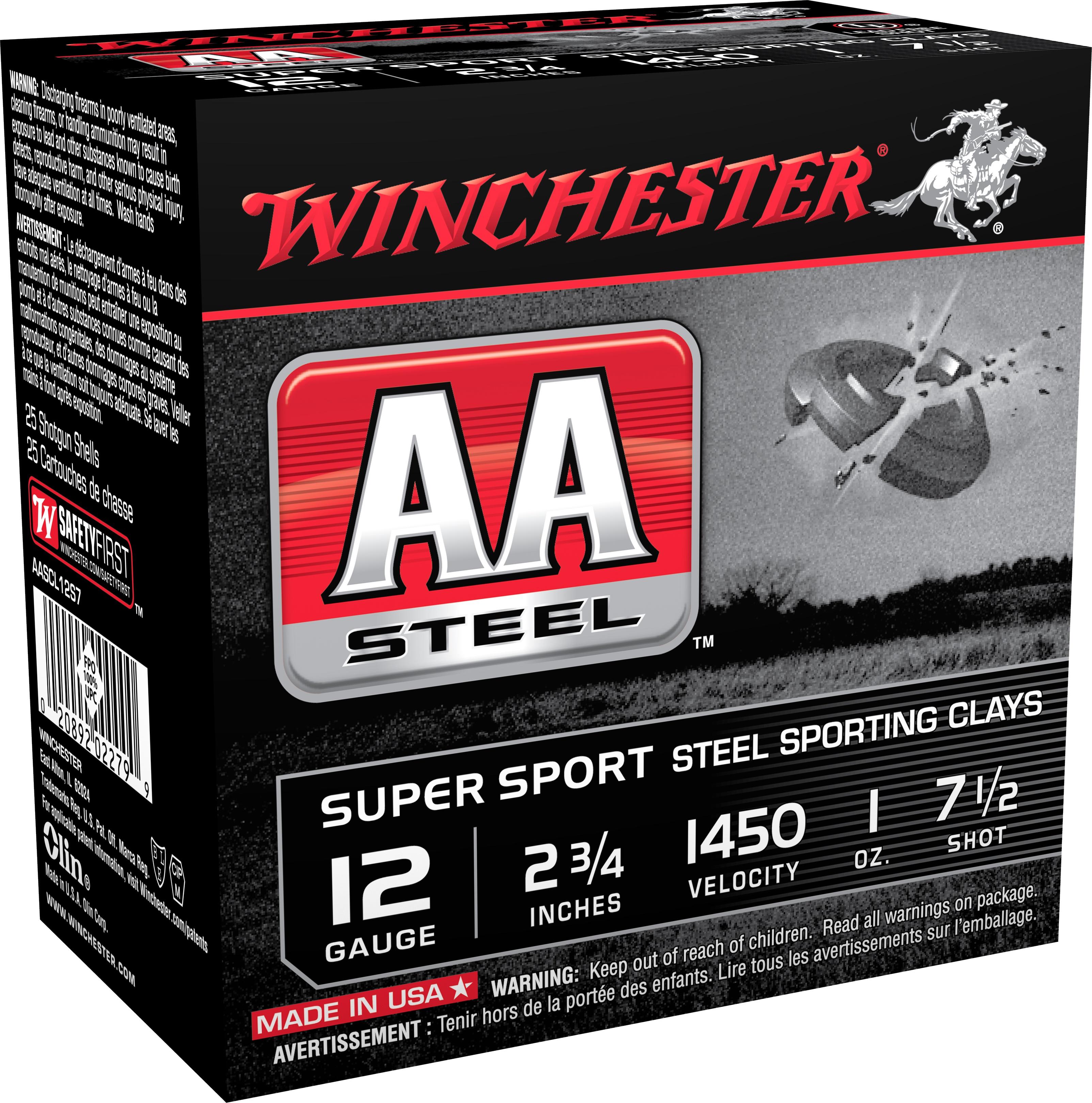Winchester Ammunition Winchester AA Steel Target Shotshell Ammunition 12ga 2-3/4" #7 1/2 1oz 25rd