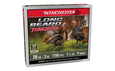 Winchester Ammunition Winchester Long Beard Tungsten Shotshell 28ga 3" 1-1/2oz 1150 fps #9 5/ct