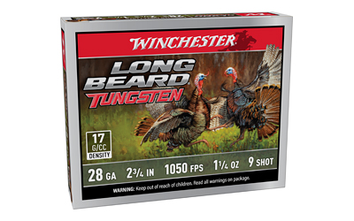 Winchester Ammunition Winchester Long Beard Tungsten Shotshell 28ga 2-3/4" 1-1/4oz 1150 fps #9 5/ct