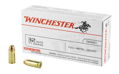 Winchester USA Handgun Ammunition .32 ACP 71 gr FMJ 50/ct Winchester USA Handgun Ammunition .32 ACP 71 gr FMJ 50/ct