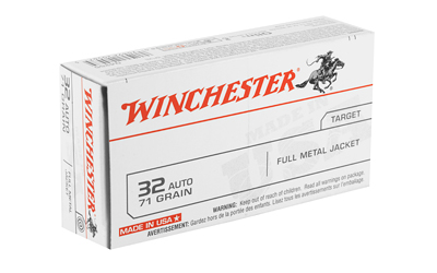Winchester USA Handgun Ammunition .32 ACP 71 gr FMJ 50/ct Winchester USA Handgun Ammunition .32 ACP 71 gr FMJ 50/ct